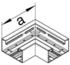 Hager Tehalit BR6510059016 Flachwinkel aus Grundprofil zu BR 68x100mm Oberteil 80mm