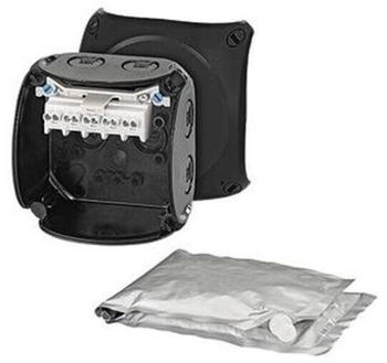 Hensel WP0202B Kabelabzweigk&auml;sten zum Vergie&szlig;en IP68 1,5-2,5 qmm 3phasig 4 qmm 1phasig 5polig schwarz mit Klemme (62000098)