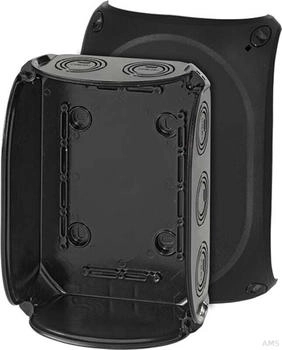 Hensel KF1600B Feuchtraumdose IP66 bis 16 qmm 3phasig 16 qmm 1phasig ohne Klemme schwarz (62000064)