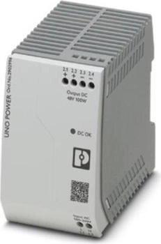 Phoenix Contact UNO-PS/1AC/48DC/100W -Phasen Getaktet DIN-Schienen Netzteil 100W 85 → 264V ac 48V dc 2.1A (2902996)