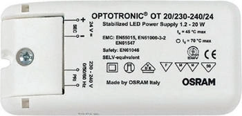 LEDVANCE Osram 6/200-240/24 CE VS20 OT 20/220-240/24 wei&szlig; (4050300618111)