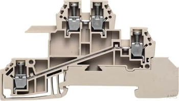 Weidmüller Verteiler-Reihenklemme Dunkelbeige WDL 2.5/S/L/L (1031200000)