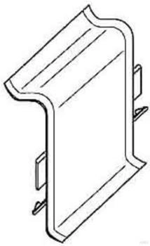 Gewiss Sockelleistenkanal Kupplung SLK 20x50 RAL9010 weiß (NP42114)