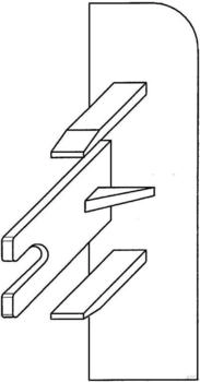 Gewiss SLK Endstück rechts 20x50 RAL9001 weiß (NP42155)