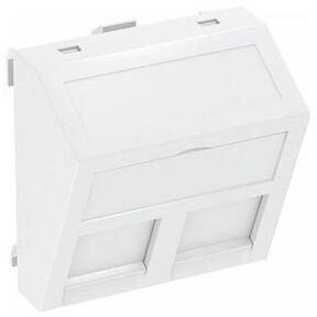 OBO Bettermann Datentechnikträger DTS-2C RW1 für 2 Anschlussmodule Typ C reinweiß (6119250)