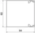 OBO Bettermann Leitungsführungskanal mit Bodenlochung 60x60mm reinweiß Stahl (6248608)
