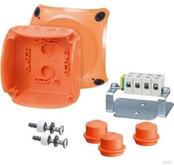 Hensel Kabelabzweigkasten 1,5-4 mm&sup2;, 5-polig, Thermoplast, Orange IP65/IP66 (FK 0404/62000181)