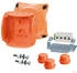 Hensel Kabelabzweigkasten 1,5-4 mm², 5-polig, Thermoplast, Orange IP65/IP66 (FK 0404/62000181)