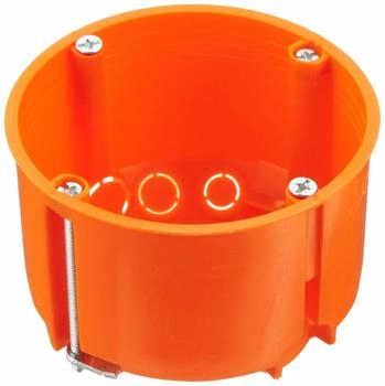 Kaiser O-range Hohlwand-Gerätedose D: 68mm T: 48mm mit Geräteschrauben (9063-32)