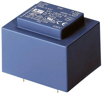 Block-Trafo Printtransformator 1 x 230 V 2 x 12 V/AC 5 VA 208 mA (VC 5,0/2/12)