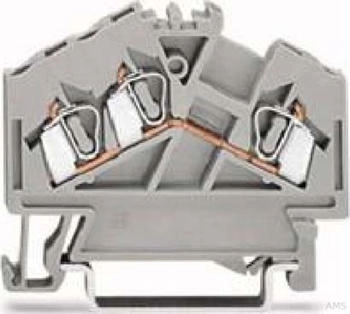 Wago 3-Leiter-Durchgangsklemme grau 2,5 mm² (280-641)