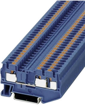 Phoenix Contact Durchgangsklemme PT 4-TWIN BU 6.2 mm Schnellanschluss Blau (3211775)