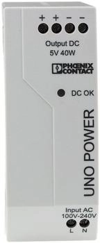 Phoenix Contact Hutschienen-Netzteil UNO-PS/1AC/5DC/40W 5 V/DC 8 A (2904375)