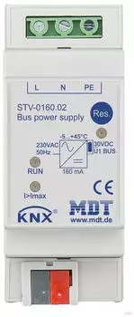 MDT STV-0160.02 KNX Busspannungsversorgung 160mA 2TE REG (STV-0160.02)