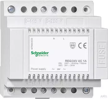Schneider Electric Spannungsversorgung REG AC 24V/1A, lichtgrau (MTN663529)