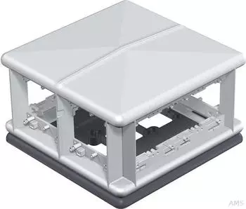 OBO Bettermann Telitank Unterflur-Ger&auml;tedose 225x125mm, PA, lichtgrau RAL7035 (7408498)