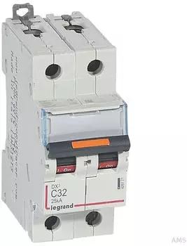 Legrand DX3 Leitungsschutzschalter C-Charakteristik 32A 2-polig 25kA 400VAC (409771)