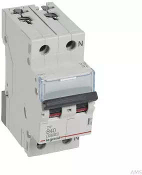 Legrand TX3 Leitungsschutzschalter B40A 1P+N 10kA 2TE (404102)