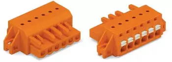 Wago 1-Leiter-Federleiste Push-in CAGE CLAMP&reg; 16-polig 5.08mm orange (2231-316/031-000)
