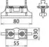 Dehn SE NH00 Sperrelement für NH-Sicherungsunterteil 1000V (785641)