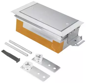 Hager Endst&uuml;ck mit Wanne h&ouml;henverstellbar f&uuml;r BKW 200x(90-130)mm (BKWE200090)