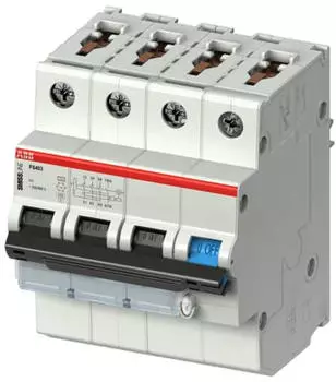 ABB FS403M RCBO Smissline TP 4P, C, 25A, 30mA, 10kA (2CCL563110E0254)