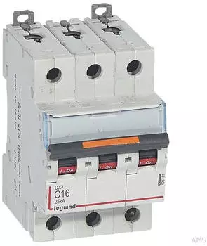 Legrand DX3 Leitungsschutzschalter C16A 3-polig 25kA 400VAC (409781)