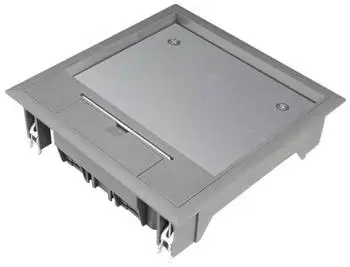 Hager Versorgungseinheit Q06 200x200mm Polyamid 12mm Bodenbelag eisengrau (VQ06127011)