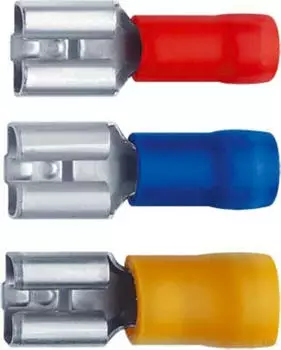 Klauke Flachsteckh&uuml;lse 4-6mm&sup2; isoliert gelb, 100 St&uuml;ck (8503)