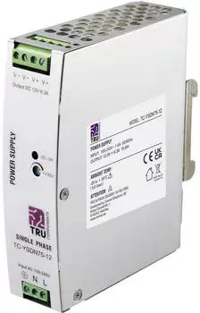 TRU Components Hutschienen-Netzteil (DIN-Rail) 12V/DC 6.3A 75.6W (TC-13804588)