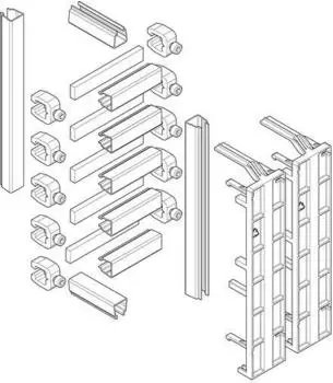 ABN GSV501N Sammelschienen-Verbindersatz Schrank/Schrank 250A 5-polig (GSV501N)