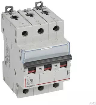 Legrand DX3 Leitungsschutzschalter D-Charakteristik 20A 3-polig 10kA (409500)