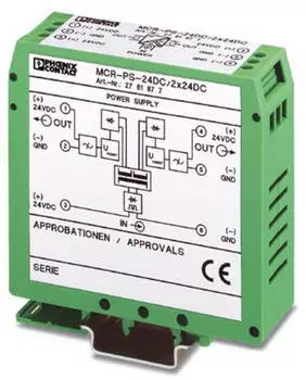 Phoenix Contact MCR-PS-24DC/2X24DC DC/DC-Wandler 24V Eingang 2x24V Ausgang (2781877)