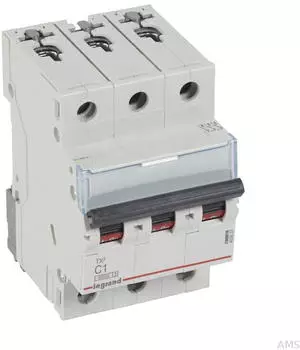 Legrand TX3 Leitungsschutzschalter C-Charakteristik 1A 3-polig 6kA 400VAC (403537)