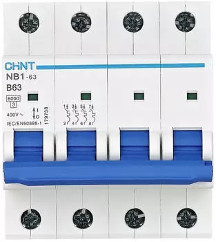 CHINT NB1-63 Leitungsschutzschalter 4-polig B13 6kA 240/415V (179727)