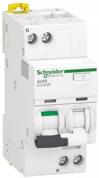 Schneider Electric Acti9 iCV40N Kombi-Schalter 1P+N C10 (A9DC3610)