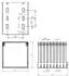 Unex Verdrahtungskanal 80x80mm RAL7030 grau (80.80.77)