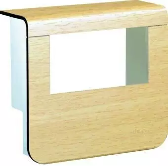 Hager Ger&auml;tetr&auml;ger-Oberteil mit seitlichen Spiegelfl&auml;chen SL 20x55mm Dekor Ahorn (SL20055932D3)