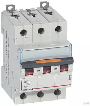 Legrand DX3 Leitungsschutzschalter C-Charakteristik 25A 3-polig 25kA (409783)