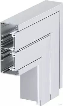 OBO Bettermann Flachwinkel GA-FS53130EL Aluminium eloxiert, starre Form, 53x130x225mm (6112533)