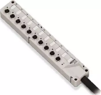 Wago Sensor/Aktorbox passiv M8-Verteiler 8-fach 3-polig Metallgewinde (757-483/000-005)