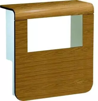 Hager Ger&auml;tetr&auml;ger-Oberteil mit seitlichen Spiegelfl&auml;chen 20x80mm Dekor Eiche (SL20080932D5)