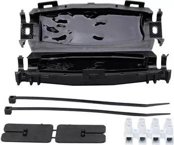 Kopp Gelkupplung für extrudiertes Kabel IP68, 165x36x62mm, Schwarz (396113049)