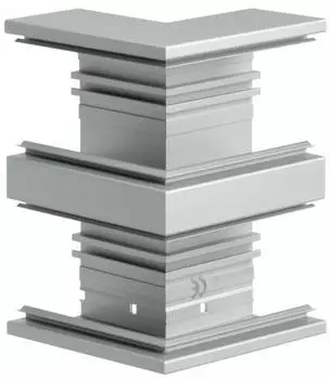 Hager Au&szlig;eneck Grundprofil Alu 68x210mm OT 2x80mm natureloxiert (BRA652103DELN)