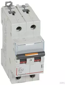 Legrand DX3 Leitungsschutzschalter B-Charakteristik 32A 2-polig 25kA 400VAC (409719)