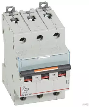 Legrand DX3 Leitungsschutzschalter B-Charakteristik 20A 3-polig 25kA 400VAC (409730)