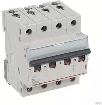 Legrand TX3 Leitungsschutzschalter C-Charakteristik 4A 4-polig 10kA 400VAC (404251)