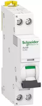 Schneider Electric Acti9 iC40N Leitungsschutzschalter 1P+N 16A Kennlinie C 6000A (A9P54616)