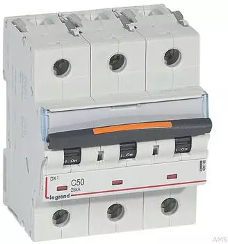 Legrand DX3 Leitungsschutzschalter C-Charakteristik 50A 3-polig 25kA 400VAC (409786)