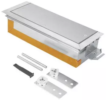 Hager Endst&uuml;ck h&ouml;henverstellbar mit Wanne f&uuml;r Kabelkanal BKW 300x(60-100)mm (BKWE300060)